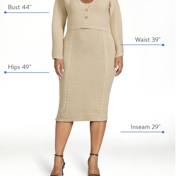 Sofia Jeans by Sofia Vergara Women's Dress and Cardi Set - Picture 5 of 9